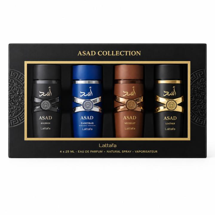 Asad - Lattafa | EDP 4x25ml. | Set de regalo de 4 piezas - Colección de fragancias orientales para hombre | Asad… — oferta en Miravia