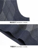 Chaleco Sin Mangas Para Hombre Estilo Casual Grueso Para Otoño E Invierno Suéter Caliente Negocios Inteligentes Tejido De Lana - details 15