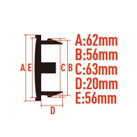 Juego De 4 Cubiertas De Eje Para Coche 62mm Compatible Con Toyota Crown Camry RAV4 C-HR Highlander Accesorios Automotrices - details 0