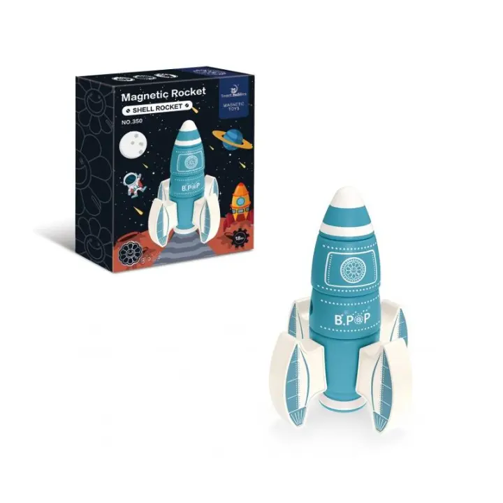 BP Set de Construcción Magnético Nave Espacial 8 Piezas - Juego Educativo para Niños - 1