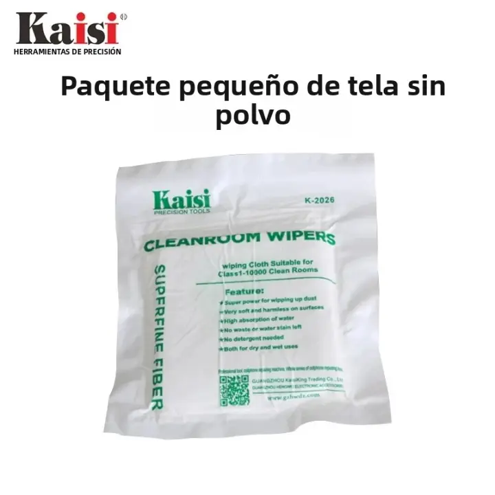 Kaisi K-2036 Paquete De 200 Piezas De Toallas De Limpieza Para Ambientes De Clase 1-10000 Toalla De Papel Libre De Polvo Para Reparación De Pantallas LCD De Teléfonos Móviles - 1