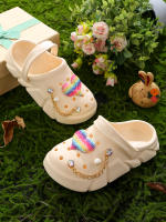 Clogs Casuales Para Niñas Con Decoraciones De Corazones Secado Rápido Ligeros Y Antideslizantes Adecuados Para Baños Internos Y Externos - details 16