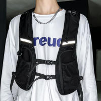 Chaleco Táctico Funcional Con Bolsillo Para Teléfono Móvil Y Almacenamiento Adicional Estilo Moda Para Ciclismo Y Correr - details 5