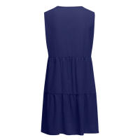 Vestido De Verano Para Mujer Estilo Casual Color Sólido Vestido Sin Mangas Cuello En V A-Line Largo Mini Polyester - details 12