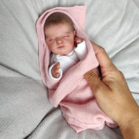 Muñeca De Bebé Preemie NPK De 10 Pulgadas En Vinyl Suave Y Silicona Toque Realista Muñeca Coleccionable Con Piel 3D Art Made Lifelike Unisex - details 0