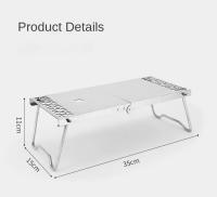 Mesa Plegable De Acero Inoxidable Para Camping Y Barbecue Accesorios De Fogón Multifuncional Portátil DUTRIEUX Originales En China - details 9