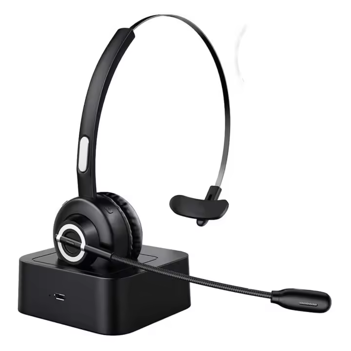 Auriculares inalámbricos TECKNET with Micrófono - Cancelación de Ruido - Para Call Center, PC, Móvil-Chat Claro-Claro - 1