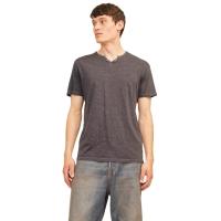 Camiseta con botones hombre Jack & Jones 12164972 manga corta color marrón oscuro - details 2