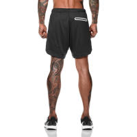 Shorts Deportivos Para Hombre 2 En 1 Running Shorts Ventilados Verano Con Bolsillo Integrado Para Entrenamiento Fitness Y Playa - details 4