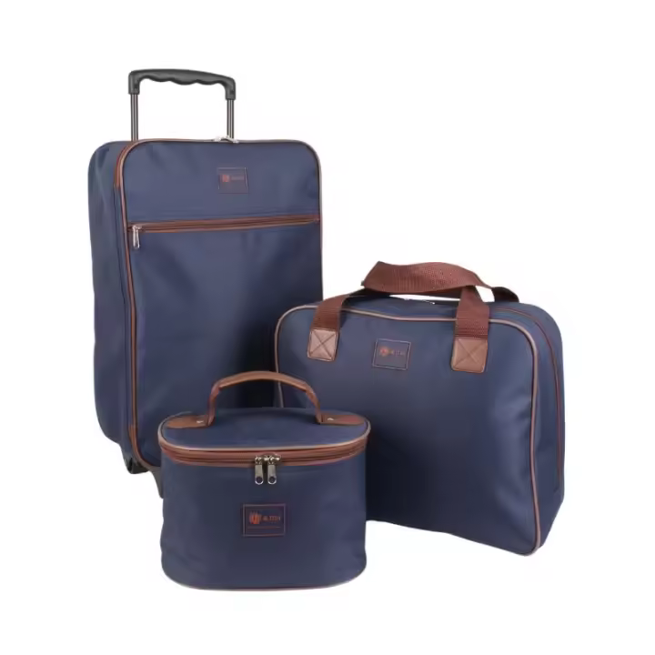LPM Set de Viaje 3 Piezas - Maleta de Cabina, Bolso y Neceser Compacto y Ligero - 1
