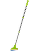 Cepillo Multifuncional De Limpieza Para Baño Y Cocina Con Pincel De Esponja Y Telescopio Triangular Herramienta De Limpieza Ecológica De Nylon - details 0