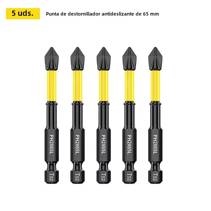 Juego De Destornilladores De Cabeza Magnética Antideslizante Con Alta Dureza Y Resisten Impactos Tamaños Variados 25/50/65/70/90mm - 1