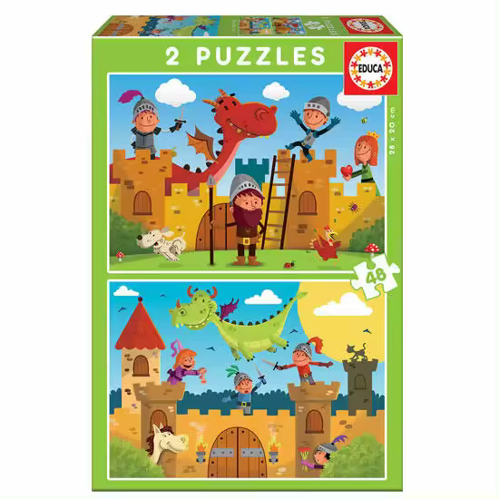 Puzzles Dragones y Caballeros 2x48 - 1