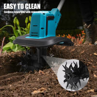 360RPM Cultivador inalámbrico, cultivador eléctrico para jardín de 400 W y 21 V, con un ancho de labranza de 9 pulgadas y una profundidad de 6,6 pulgadas, ideal para césped, jardinería y cultivo del suelo - details 5