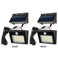 Lámpara Solar LED 32/48 LED Para Jardín Exterior IP65 Impermeable Luz De Pared Solar Para Porche Patio Jardín Longa Duración - details 4