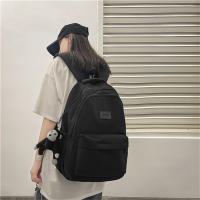 Mochila universitaria impermeable de alta capacidad para niña, morral escolar para ordenador portátil, bolsa de viaje para libros, Color sólido, a la moda, novedad de 2024 - details 18