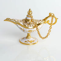Lámpara De Wishing Legend Aladina Con Genio Adorno De Estilo Palacio Para Decoración De Sala De Estar Fiesta Dinner Craft - details 16