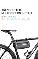 Bolsa De Manillar Para Bicicleta Rhinowalk 3L Gran Capacidad Impermeable Multifuncional Para Almacenamiento Ciclismo - details 5