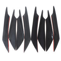 4PcsSpoiler De Fibra De Carbono Para Coche Difusor De Parachoques Fin De Aleta Canard Splitter Knife De Aire Material ABS - details 1