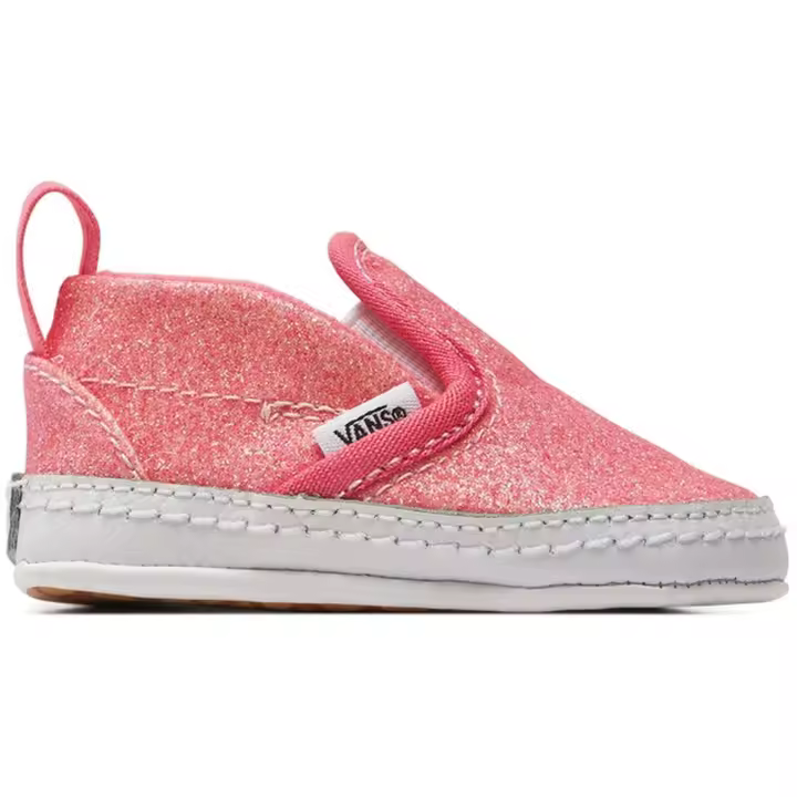 Zapatillas Vans Slip-On V Crib para bebe en color rosa - 1