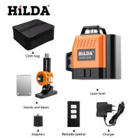 Nivel De Laser 3D HILDA Con 12 Líneas Auto-Nivelado 360 Grados Horizontal Y Vertical Rayo Verde Óptico Instrumento De Medición Potente - details 13