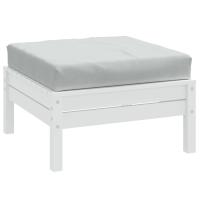 vidaXL Cojín para sofá palets tela gris melange 60x60x10 cm en color Antracita/Rojo/Taupé y más | acolchados duraderos para sofás de jardín terraza exterior - details 6