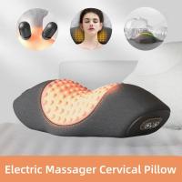 Almohada Masajeadora Eléctrica De Vibration Térmica Para Relaxar La Columna Cervical Reducir La Fatiga Muscular Y Aliviar Los Problemas Del Sueño Y El Dolor De Hombros - details 7
