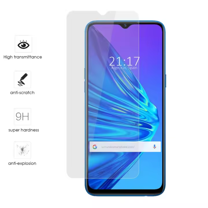 Tumundosmartphone Protector Cristal Templado para Realme 5 / 5s / 5i / 6i Vidrio - 1