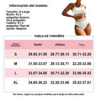 Bikini De Verano Para Mujer Estilo Playa Moda Sexy Cintura Alta Delgada Color Bloqueado Traje De Baño Dos Piezas conSuspensión - details 16