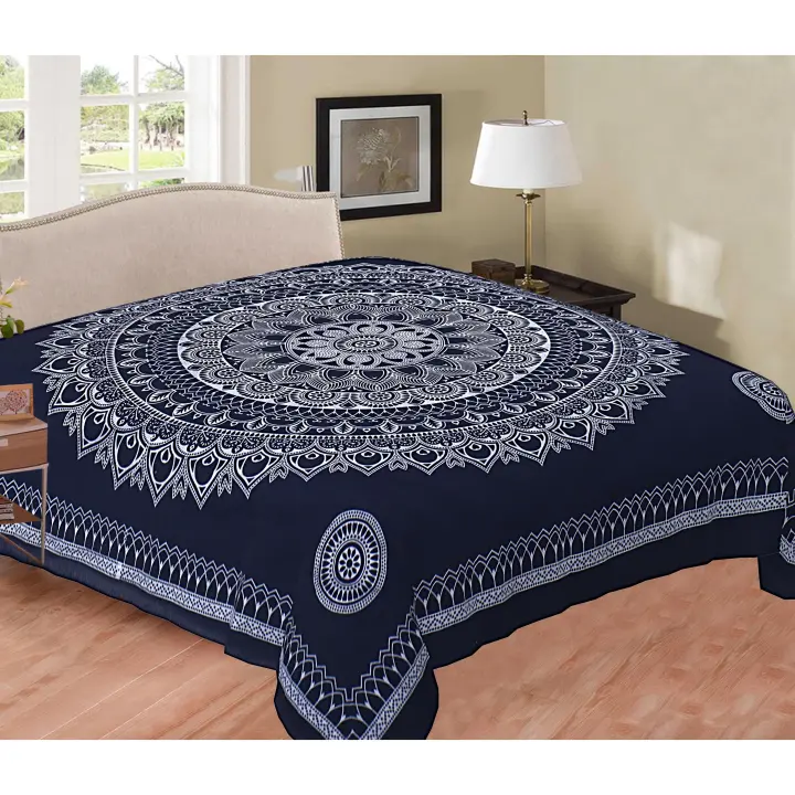 Printex-Tapiz with Estilo de Mandala Indio-220x240 cm- Pareo Manta Picnic,Yoga, Antiarena, Multiusos, Decoracion Cocina, Toalla de Playa - 1