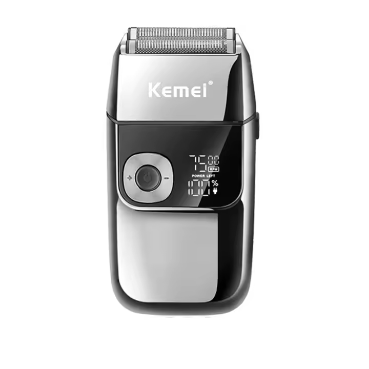 Kemei Afeitadora Eléctrica Para Hombres Reciprocante Multifuncional Cabeza Flotante Afeitado Seco Y Húmedo Corte Rápido Indicación De Carga KM-2026 2028 TX1 - 1