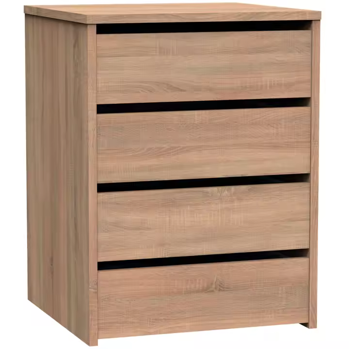Briebe Nova Cajonera Armario 4 Cajones, Cómoda Dormitorio 63,5x46x45 cm (Alto x Ancho x Profundo) Sinfonier, , - 1