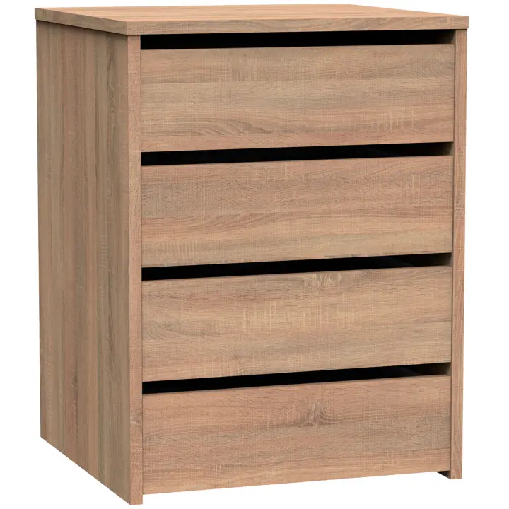 Briebe Nova Cajonera Armario 4 Cajones, Cómoda Dormitorio 63,5x46x45 cm (Alto x Ancho x Profundo) Sinfonier, , - 1