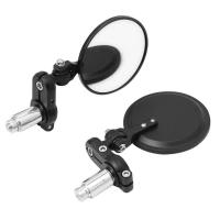 Espejo Retrovisor Plegable Para Motocicleta Universal 2PCS Retro Modificado Negro 22mm Moto Manillar Espejo Retrovisor - details 3