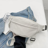 Bolsa De Cintura Para Mujer Nueva En Lona Estilo Coreano Portátil Con Cierre De Cremallera Bolsa De Hombro Y Pecho Deportiva Casual Unisex - details 11