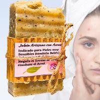 3 Jabones Artesanos Naturales con Avena. PumarShop Cinnia Natura. Pieles Sensibles. Dermatitis. Pack Ahorro. Hecho a Mano - details 1