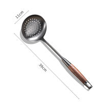 Conjunto De Utensilios De Cocina Leeseph 304 Acero Inoxidable Tamizante Cuchara De Sopa Y Servidor De Pasta Tres Piezas Herramientas Ecológicas Para Cocina - details 3