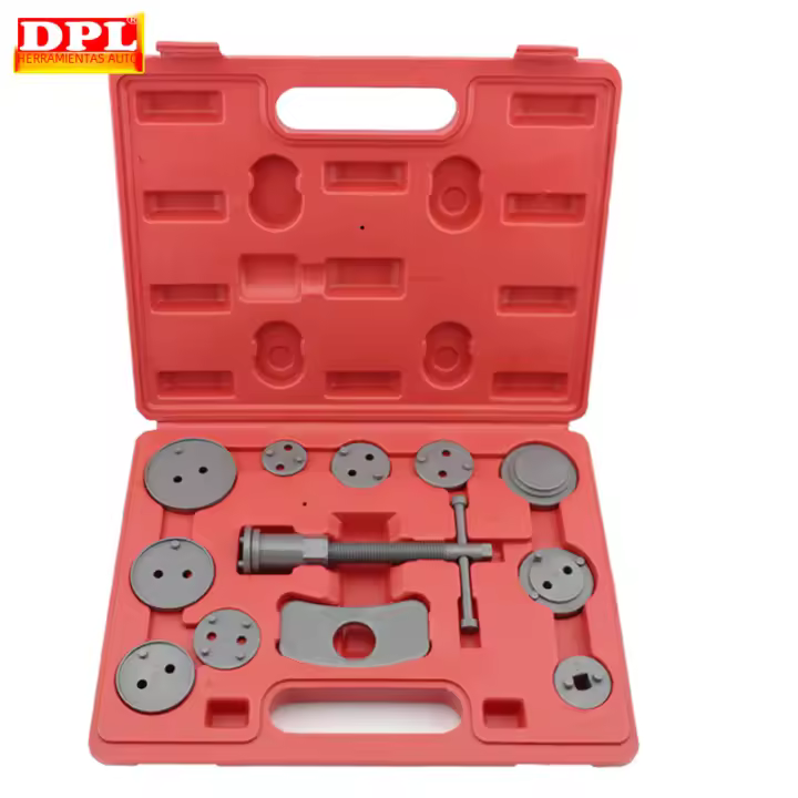 Kit De Herramientas Para Compresor De Pistón De Freno Discos Universales 12 Piezas Set Para Reparación De Automóviles En Garage - 1