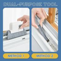 Cepillo De Limpieza Para Ventanas Y Rincones Multifuncional Con Cabeza Interchangeable Herramienta De Limpieza Doméstica Ecológica - details 4