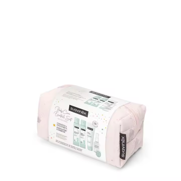 Suavinex baby care essentials set neceser de baño rosa claro - 1