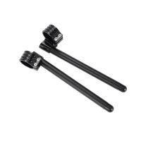 Manillar De Manillar Ajustable Universal Para Motocicletas De Carreras CNC Clip on Para Cafe Racers Barra De Manillar - details 1