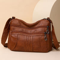 Bolso De Hombro Para Mujer De Cuero Sólido De Alta Calidad Bolso Cruzado De Lujo 2024 Bolso De Mano Casual De Diseñador Bolsos De Tope - details 18