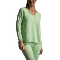 Conjunto punto mujer verde menta – estilo casual comfy elegante – WA Wild Animal – talla única - details 2