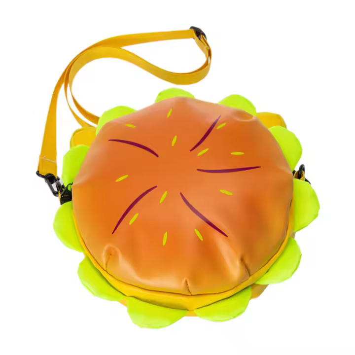 Mochila De Forma De Hamburguesa Para Niñas Y Niños Estilo Moda Súper Lindo Tamaño Grande Capacidad Para Viajes Y Escuela - 1