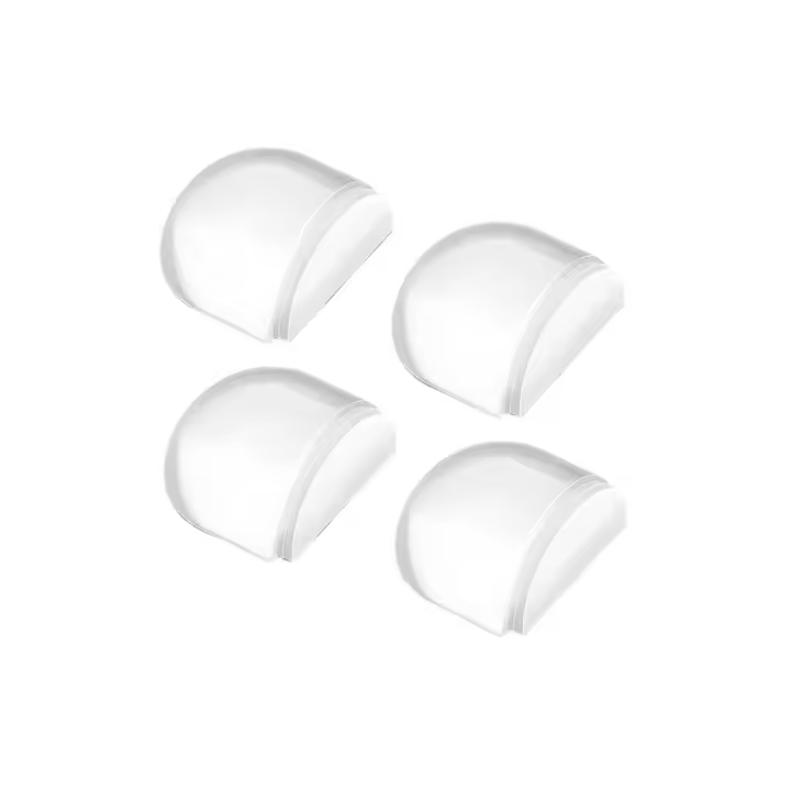 Juego de Tapones de Puerta Autoadhesivos Yosemy 6 Piezas Transparentes para Pegar a la Piso, a la Pared, a los Muebles Protección de Paredes y Muebles para Suelos Duros - 1