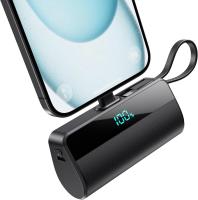 Mini Banco de Energía de carga rápida de gran capacidad, portátil al Aire Libre, Pantalla digital, Fuente de Alimentación Móvil, nueva interfaz de emergencia, Cabeza de uva negra, 10000 Ma - details 2