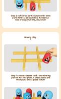 Juego De Tablero Interactivo Tic-Tac-Toe Para Dos Jugadores Juego Educativo De Lógica Para Familia Y Niños Regalo Ideal - details 4