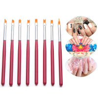 Set De Pinceles Para Arte De Uñas Profesional 8/12 Piezas Para Pintar Flores Herramienta De Arte De Uñas DIY Para Uso En Hogar Y Salón - details 11