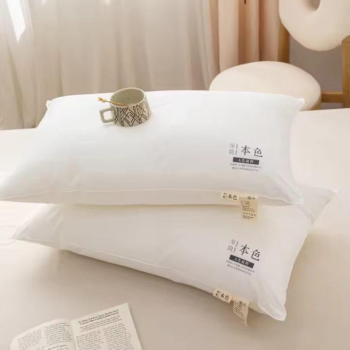 Cojín De Dormir En Poliester Microfibra 100% Algodón Saludable Para Cuello Para Niños Estudiantes Adultos 40*60cm 1 UNID - 1