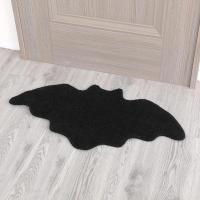 Alfombra De Halloween Con Diseño De Red De Araña Negra Alfombrilla Antideslizante Para Baño Y Frontera Puerta Tapete Gótico Oscuro Tapete De Suelo Para Decoración De Navidad - details 4